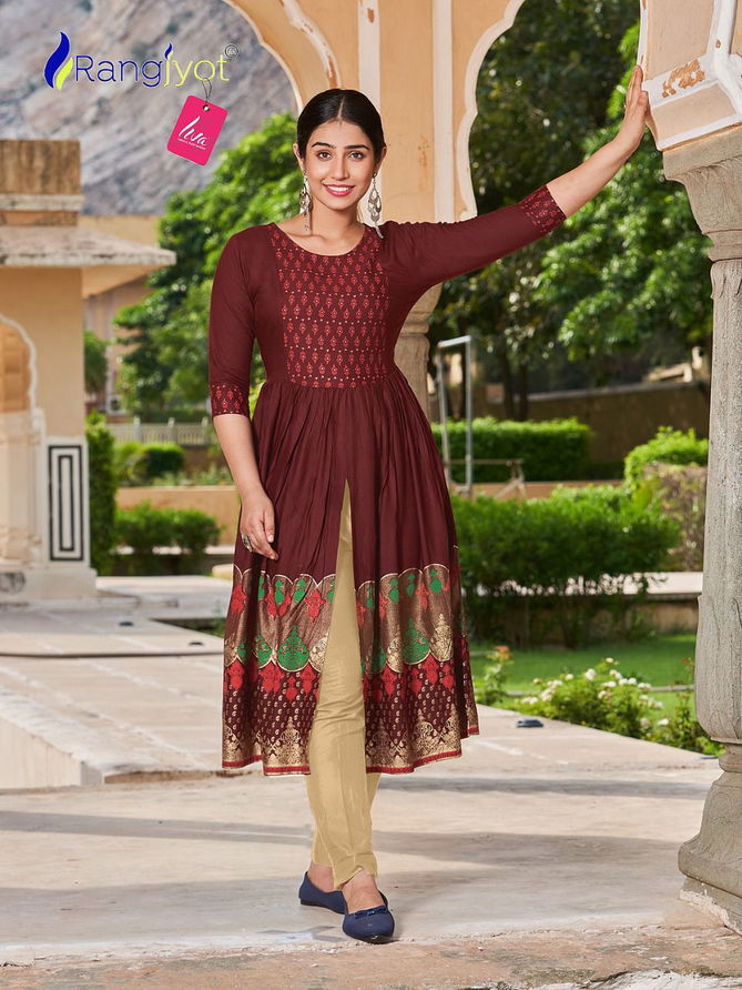 Mihira By Rangjyot 1001-1008 Party Wear Kurtis Catalog